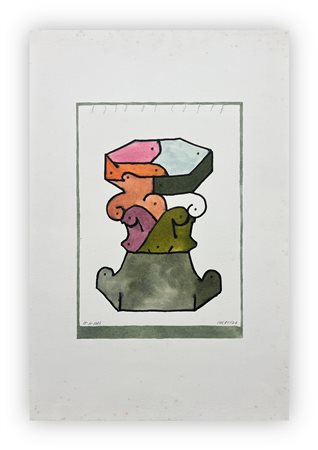 BRUNO CHERSICLA (1937-2013) - Senza Titolo, 1983