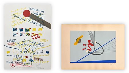 SERGIO DANGELO (1932-2022) - Lotto unico di 2 litografie