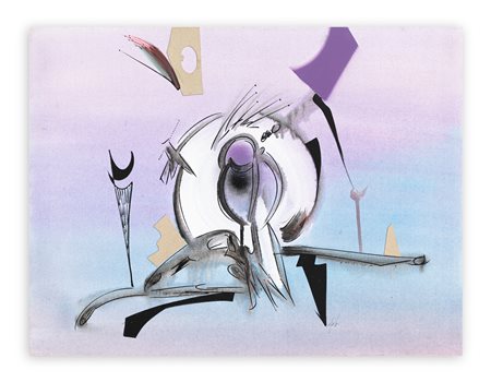 SERGIO DANGELO (1932-2022) - Point d'un plume