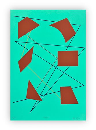 MARIO NIGRO (1917-1992) - Tavola N.2 - Elementi spaziali, 1948-1983