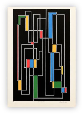 MARIO NIGRO (1917-1992) - Tavola N.3 - Pannello in nero, 1949-1983