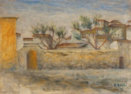 Ottone Rosai “Piazza del Carmine” 1945