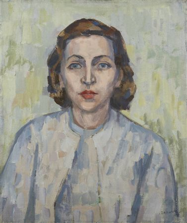 DAPHNE MAUGHAM CASORATI<BR>Londra (Regno Unito) 1897 - 1982 Torino<BR>"Ritratto di Bianca Accornero in Vallora"