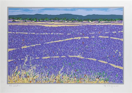 ETTORE FICO<BR>Piatto Biellese (VC) 1917 - 2004 Torino<BR>"Lavanda"