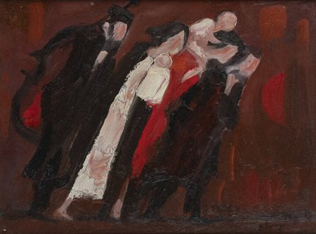 TRENTO LONGARETTI<BR>Treviglio (BG) 1916 - 2017 Bergamo<BR>"Fuggiaschi"