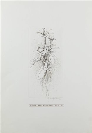 SERGIO SARONI<BR>Torino 1934 - 1991<BR>"Rosa"