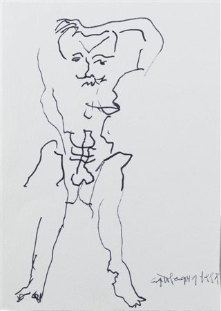 CAROL RAMA<BR>Torino 1918 - 2015<BR>"Figure erotica" 1983