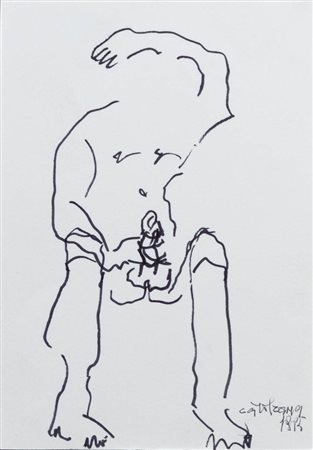 CAROL RAMA<BR>Torino 1918 - 2015<BR>"Figure erotica" 1983