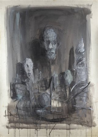 ALESSANDRO PAPETTI<BR>Milano 1958<BR>"Senza titolo" 1991