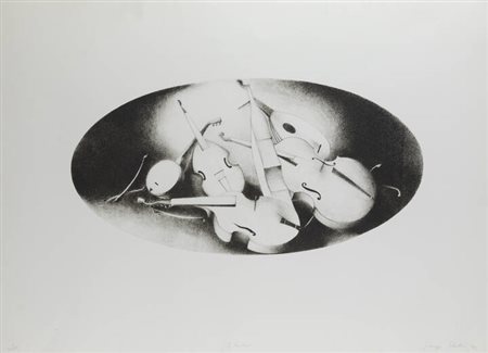 GIUSEPPE SALVATORI<BR>Roma 1955<BR>"Santa Cecilia" 1983