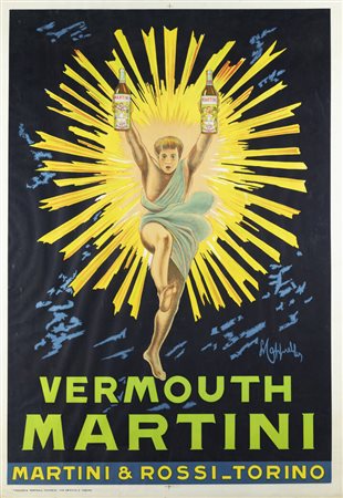 LEONETTO CAPPIELLO<BR>Livorno 1872-1942 Cannes (Francia)<BR>"Vermouth Martini - Martini & Rossi - Torino" 1959