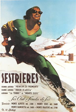 GINO BOCCASILE<BR>1901 Bari-1952 Milano<BR>"La donna in verde" 1978