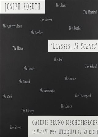 MANIFESTO<BR>"Joseph Kosuth. Ulysses, 18 scenes"