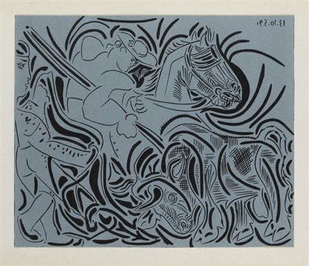 PICASSO PABLO (D'après)<BR>E 1881 - 1973 F<BR>"La Picque" 1959