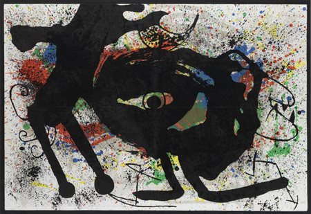 JOAN MIRO'<BR>Barcellona (Spagna) 1893 - 1983 Palma (Spagna)<BR>"Sobreteixims II" 1973