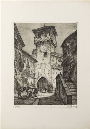 FRANCESCO MENNYEY<BR>Torino 1889 - 1950<BR>"Lanzo"