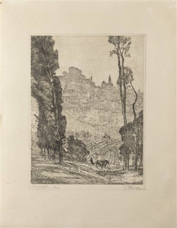 FRANCESCO MENNYEY<BR>Torino 1889 - 1950<BR>"Pocapaglia (Bra)"