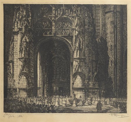 FRANCESCO MENNYEY<BR>Torino 1889 - 1950<BR>"S.te Cecile en Albi"