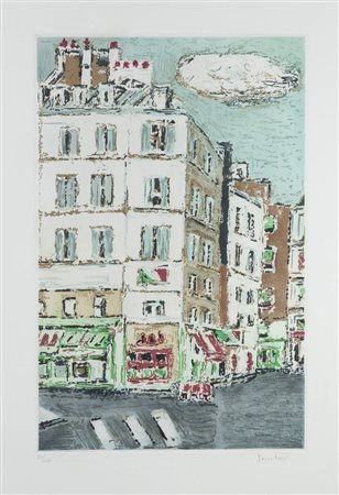 ORFEO TAMBURI<BR>Jesi (AN) 1910 - 1994<BR>"Scorcio parigino"