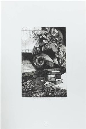 GIACOMO SOFFIANTINO<BR>Torino 1929 - 2013<BR>"Natura morta con conchiglia"