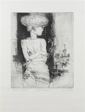 FERNANDO EANDI<BR>Torino 1926 - 2018<BR>"Donna e Finestra" 1972