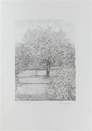 ETTORE FICO<BR>Piatto Biellese (VC) 1917 - 2004 Torino<BR>"Frutteto"