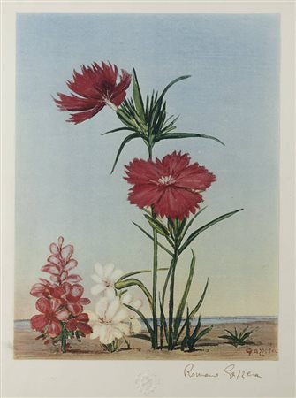 ROMANO GAZZERA<BR>Ciriè (TO) 1908 - 1985<BR>"Garifani di campo"