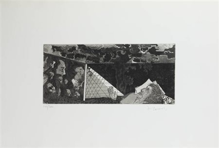 FRANCESCO CASORATI<BR>Torino 1934 - 2013<BR>"Sogno di una vecchia"