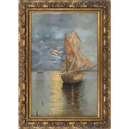 Tramonto con veliero