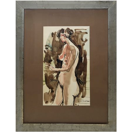 Sebastiano Milluzzo (Catania 1915-Catania 2011)  - Nudo di donna