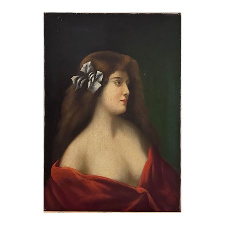 Ritratto di donna nella maniera di Angelo Asti.