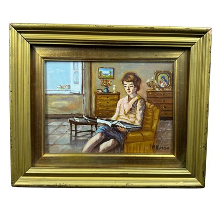 Donna in lettura - M. Russo (1925-2000)
