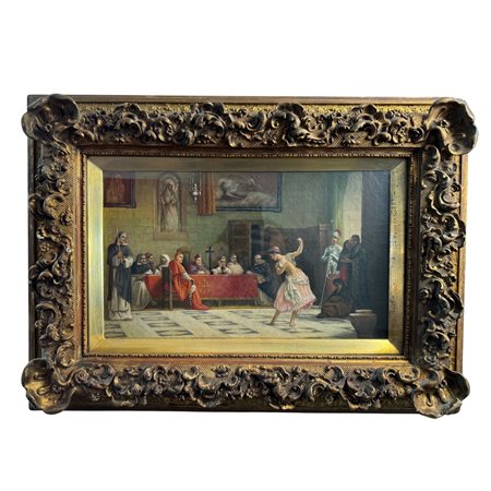 Scena di interno con danzatrice