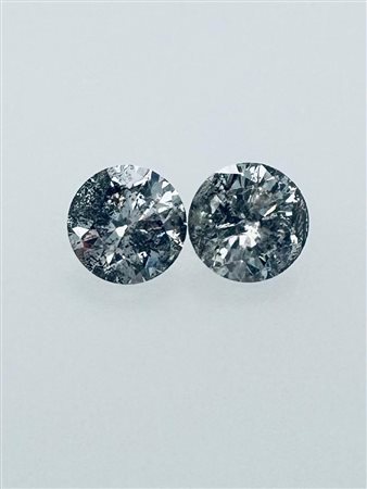 2 DIAMANTI ESALTATA S 1,64 CT FANCY GRIGIO - CLARITY I2* - C30607-1