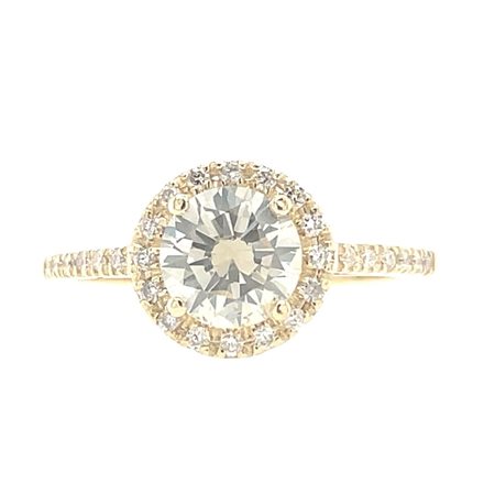 ANELLO CON DIAMANTE DA 1 CT E BRILLANTI - RNG20211