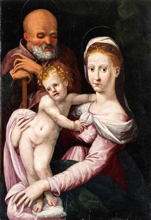 Scuola fiorentina, secondo quarto del XVI secolo () Sacra Famiglia Olio su...