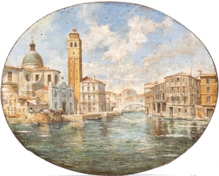 Martin Rico y Ortega (attribuito a) (El Escorial 1833-Venezia 1908) Veduta di...