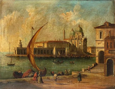 Scuola veneta, XIX-XX secolo () Veduta del Bacino di San Marco con Punta...