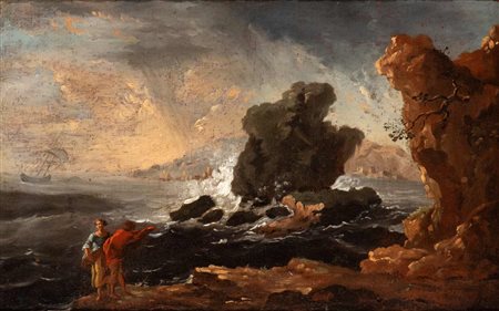 Alessio De Marchis (attribuito a) (Napoli 1684-Perugia 1752) Paesaggio...