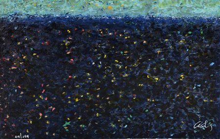 Mimmo Nobile NAVIGARE VELOCEMENTE serigrafia materica, cm 35x50; es. 119/199...