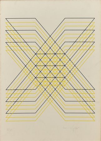 Ignoto COMPOSIZIONE serigrafia su carta, cm 48x34; es. 28/30 indistintamente...