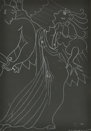 Sebastian LA FIN D' HERMAPHRODITE serigrafia su carta, cm 35x50; es. 1/85...