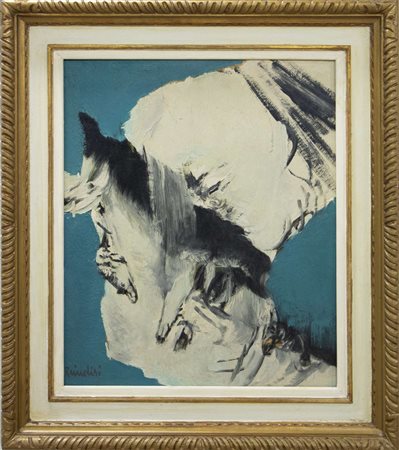 Remo Brindisi, Pastorale, 1960, olio su tavola, cm 60x50, archiviato presso...