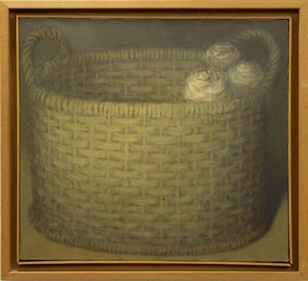 Fabio Aguzzi, Mezz’ombra, anni Novanta, olio su tela, cm 45x50, autentica a...