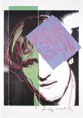 WARHOL ANDY Pittsburg (USA) 1928 - New York 1987 Gèrard Depardieu 1986 stampa...