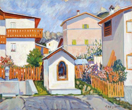 CENSOTTI VINCENZO Foiano della Chiana 1913 - Treviso 2005 Auronzo 1978 olio...