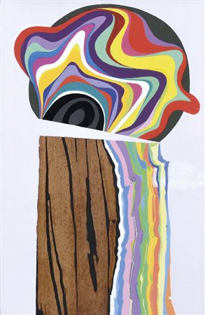 TULLI WLADIMIRO Macerata 1922 - 2003 Decapitato 1982 acrilici e legno su tela...