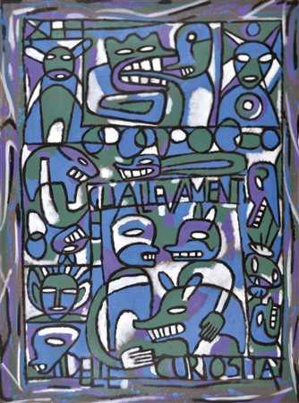 ECHAURREN PABLO Roma 1951 Gli allevamenti delle curiosità 1991 acrilici su...