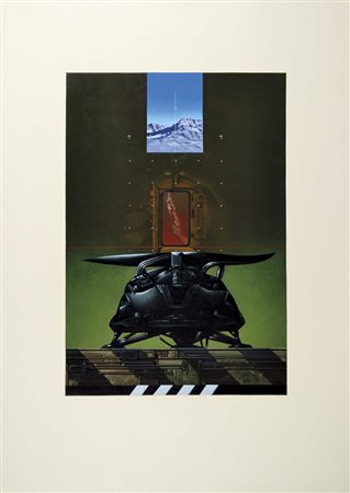 SARRI SERGIO Torino 1938 Il Guardiano n. 2 1980 acrilici su cartoncino...