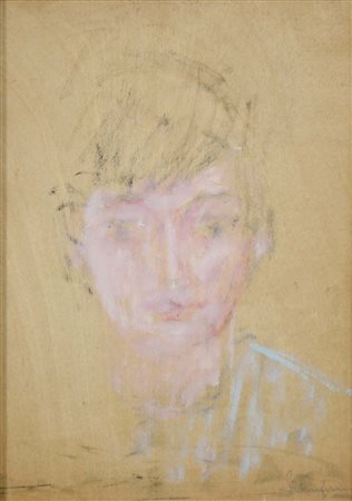 SEMEGHINI PIO Quistello 1879 - Verona 1964 Simonetta 1961 olio su tavola...